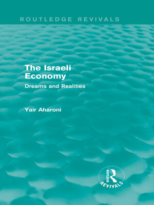 cover image of The Israeli Economy (Routledge Revivals)